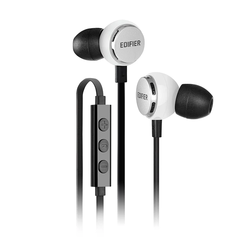 EDIFIER P293 наушники вкладыши HIFI бас Шум изоляции фитнес Поддержка Inline Управление с