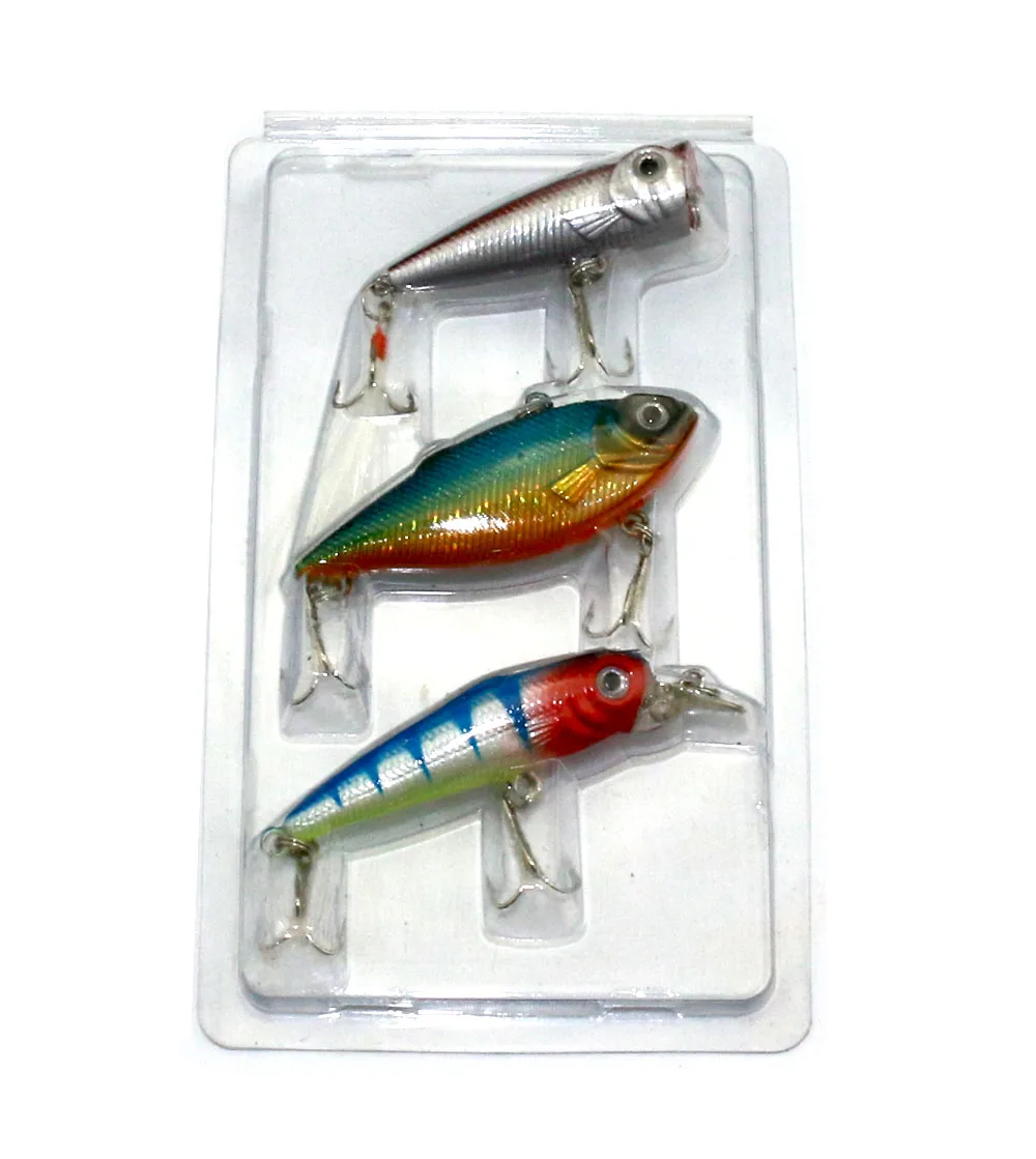 3 шт. смешанные металлические рыболовные приманки твердая приманка Набор