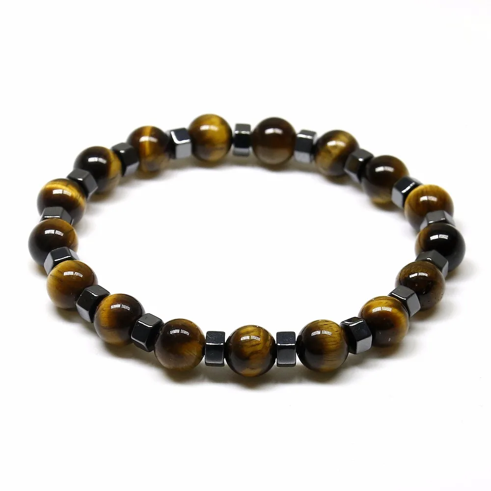 Браслет Из Натурального Гематита тигровый глаз для мужчин |