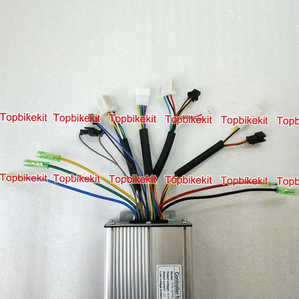 Контроллер электровелосипеда 36V 500W 48V 500W 12 Mosfet KT крутящего момента моделирования контроллер синусоидальных колебаний для Электродвигатель для скутера детали для электровелосипеда