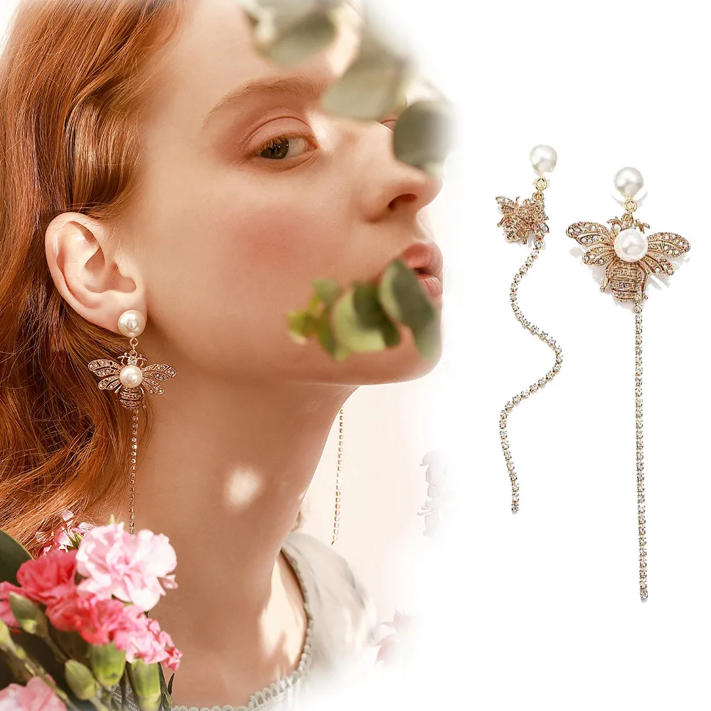 2018 новые серьги креативные Длинные асимметричные с кисточками корейские модные