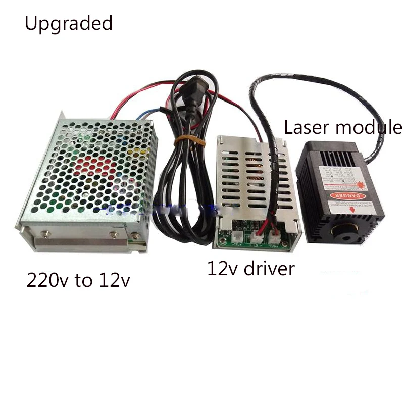 High Power Diode Laser 15000mW High-power Modules 445nm Blue Light Can adjust focus Used for DIY Engraving Machine | Инструменты