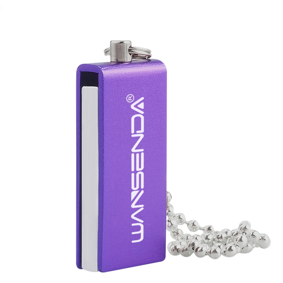 WANSENDA вращение USB флеш-накопитель водонепроницаемый флеш-накопитель 4 ГБ 8 ГБ 16 ГБ 32 ГБ 64 ГБ USB флешка 2,0 Флешка с цепочкой