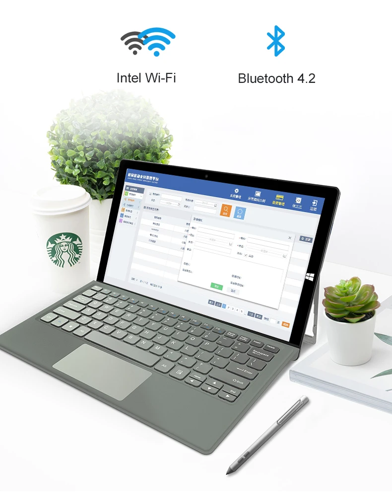 Jumper EZpad Go 2 в 1 планшетный ПК 11,6 дюймов ips дисплей windows планшет с ручкой Intel Apollo Lake N3450 4 Гб ram 128 Гб SSD планшет