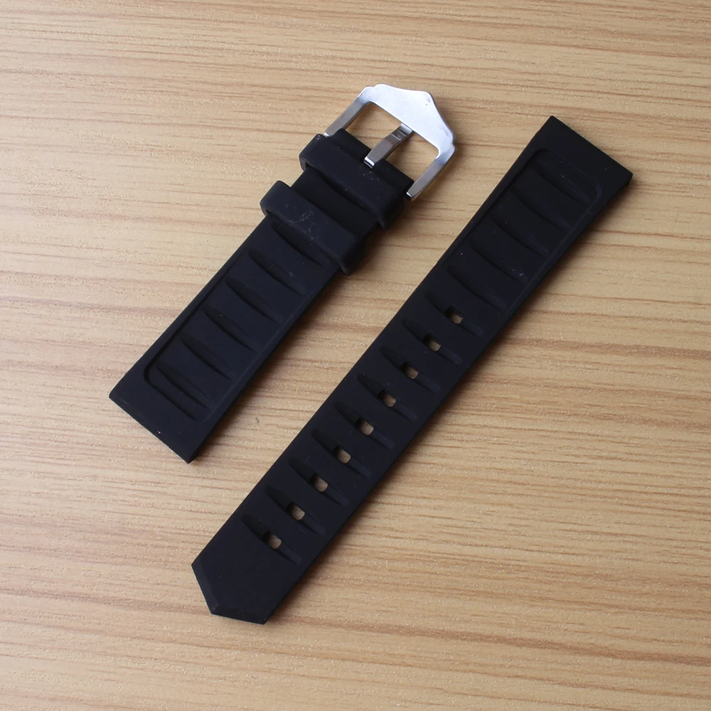 Ремешок силиконовый для часов 20 мм 22 м|watchband black|watchband strapsilicone rubber |