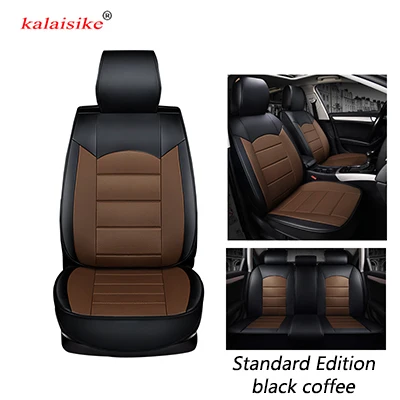 black coffee SE Kalaisike кожаные универсальные автомобильные чехлы для Citroen все модели c4 c5 c3 C6 Elysee Xsara C-Quatre Picasso автомобильный Стайлинг - Название цвета: black coffee SE