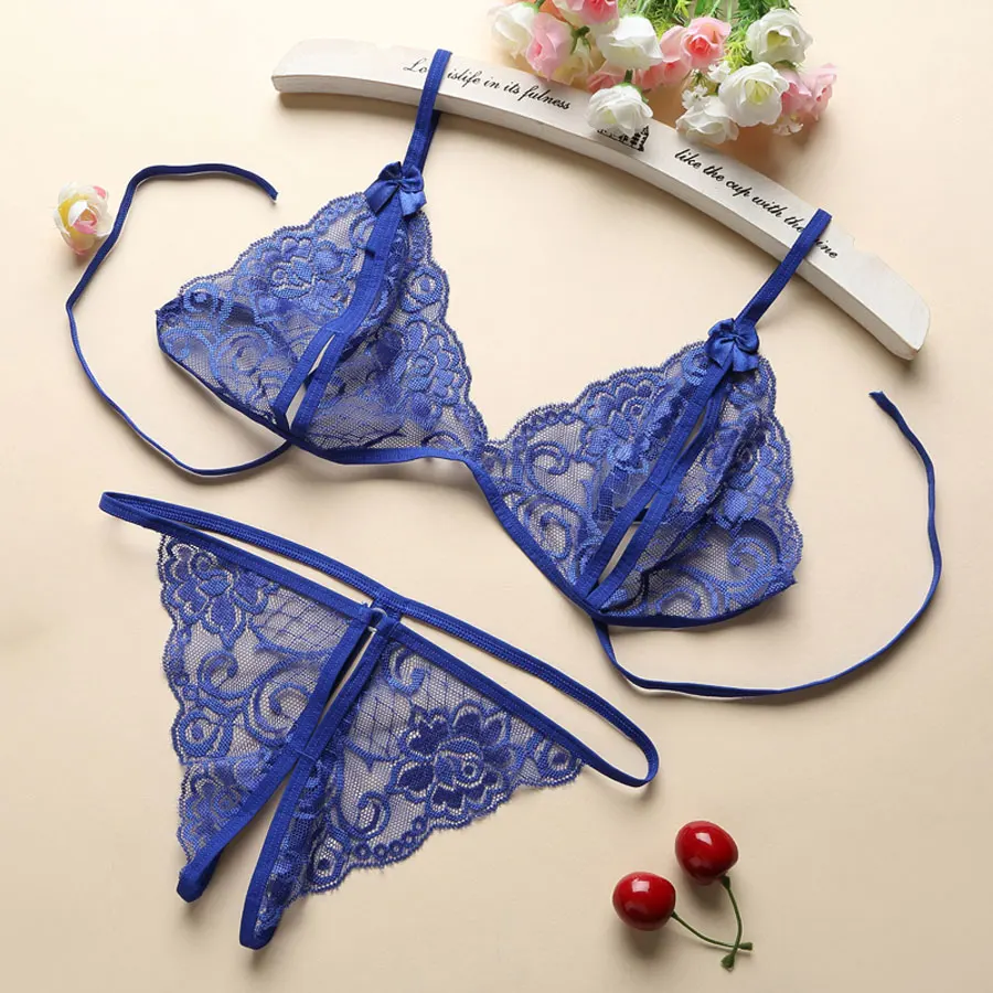 Sexy Women Sheer Lace Strappy Bralette Push Up Bra Plus Size Transparent Underwear Erotic Lingerie Femme Wire Free For | Женская одежда