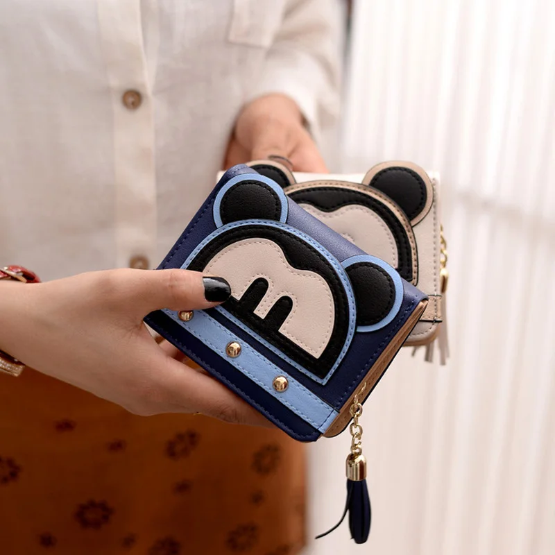 Disney плюшевые кошельки детские Микки Маус для женщин и девочек модный кошелек