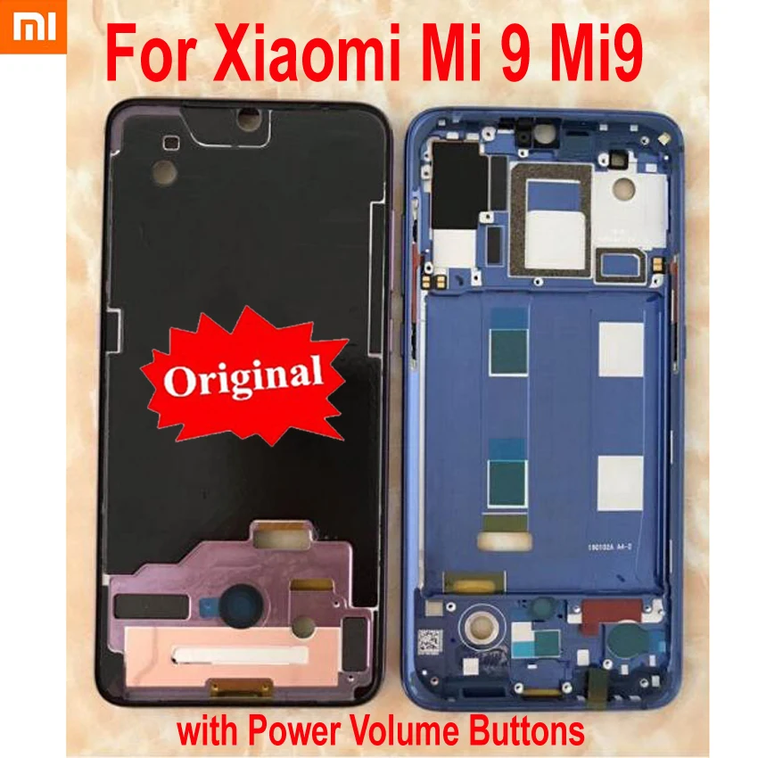 100% Оригинальный Лучший Xiaomi 9 Mi Mi9 M9 средняя Лицевая панель Поддержка ЖК корпуса