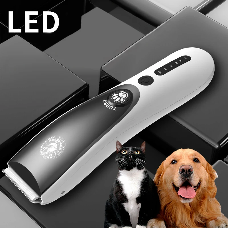 Профессиональная электрическая машинка для стрижки кошек и собак 100 240 В груминга