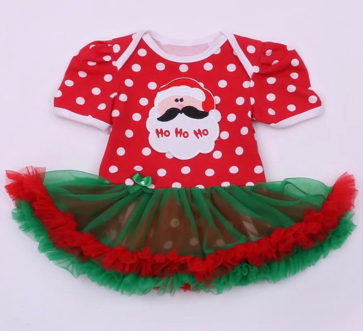 Baby New Year Winter Girl Rompers Dress Santa Snowman Reindeer Children Clothing Christmas Costume Outfits Kids Ball Party Wear | Детская