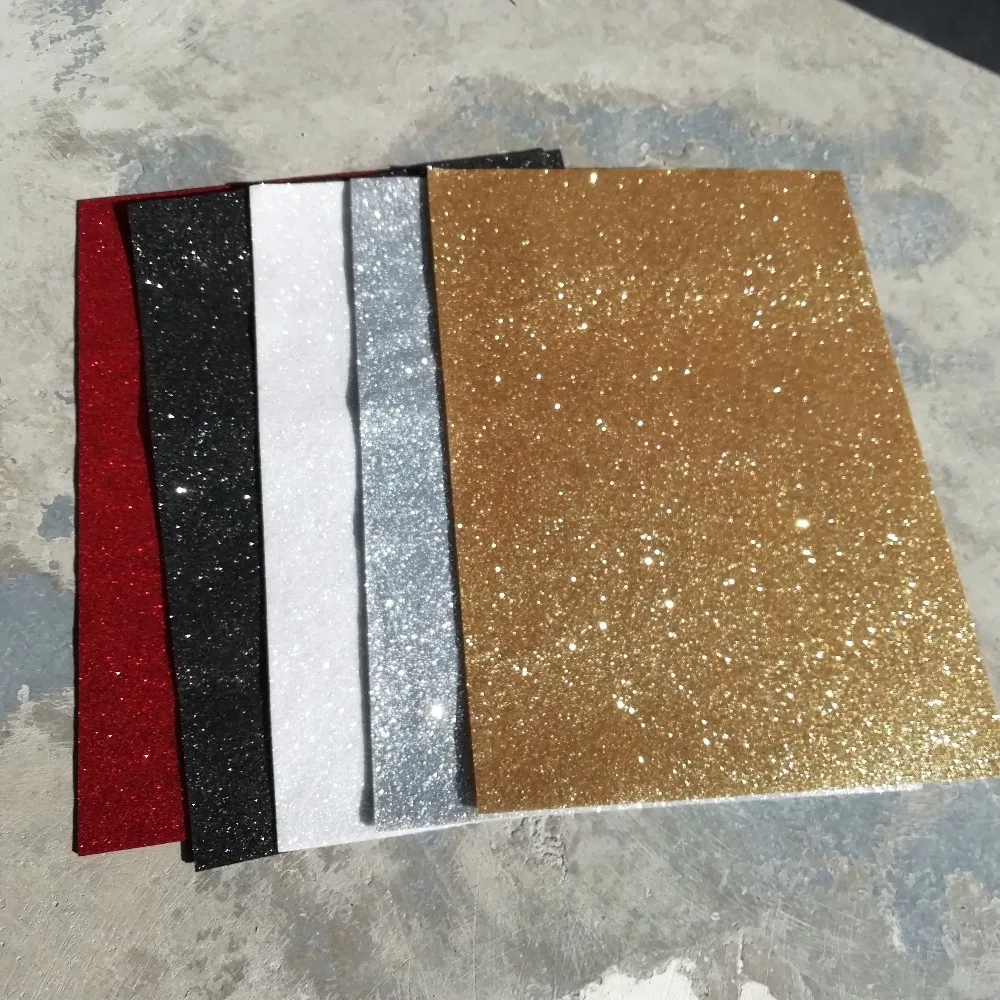 

Glitter Felt Non Woven 1 piece Super soft Fabric 1.2mm Thickness Cloth Felts DIY Bundle For Sewing Dolls Crafts Free ship