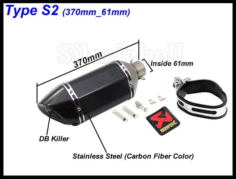 Akrapovic глушитель мотоцикла Escapamento Universel для nmax CRF 230 Z750 CB400 ER6N GY6 с глушителем Escape Moto