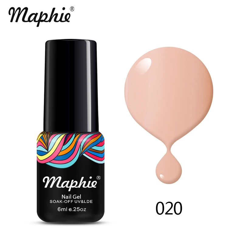 020 Maphie 6 мл бриллиантовый блеск с ультрафиолетовым свечением Гель-лак для ногтей великолепный блеск светодиодный лак для ногтей лак для нейл-арта розовый цвет УФ Гель-лак для ногтей - Цвет: 020