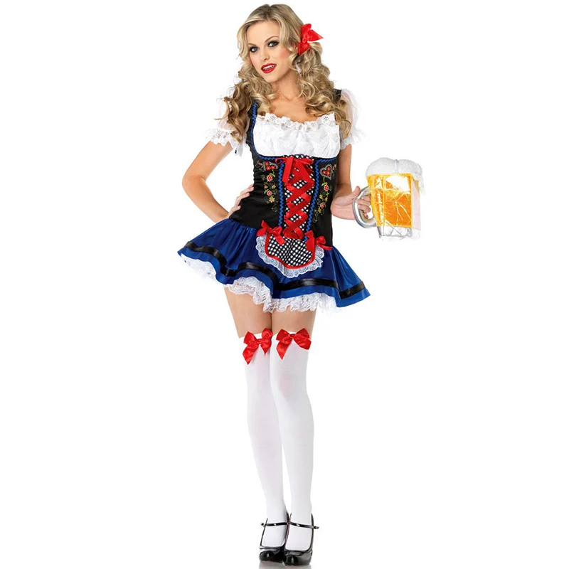 Карнавальный костюм для вечеринки Bavarian Oktoberfest нарядный Девы пива маскарадный