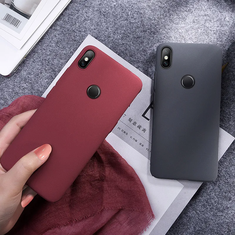 Тонкий матовый песчаник ТПУ мягкий чехол для Xiaomi Redmi Note 7 K20 Pro 4X 5a 5 plus 6A 6 S2 ультра