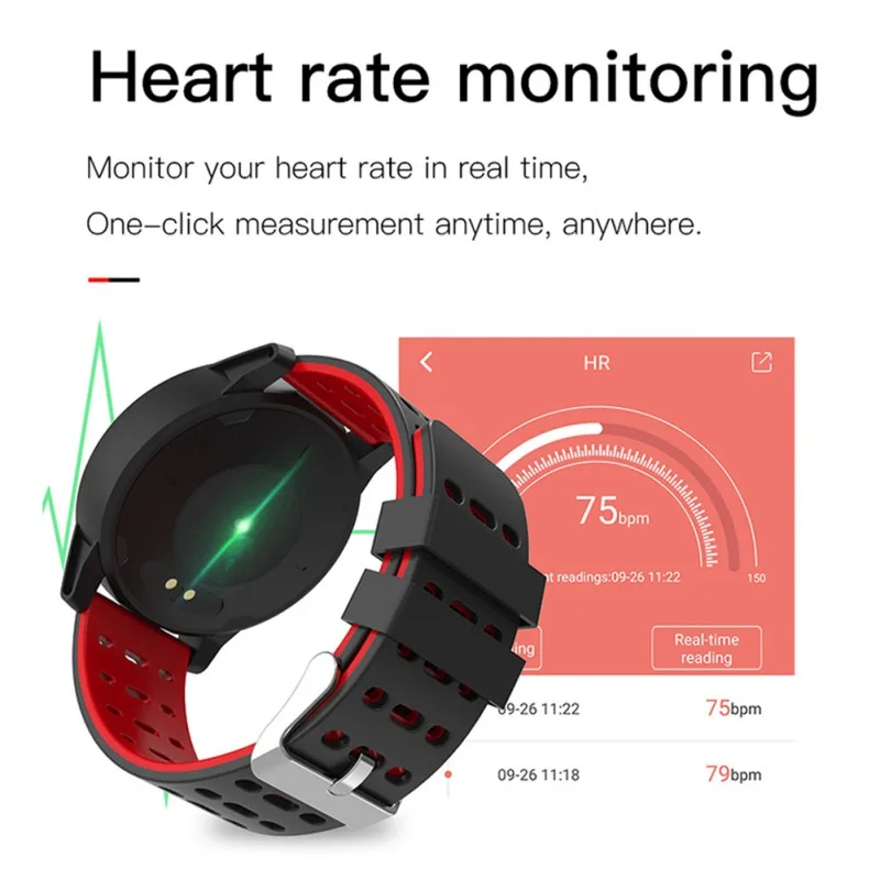 Bluetooth Colour Screen Smart Watch Step Counter Heart Rate Blood Pressure Monitor SmartWatch Bracelet Wristband L5 | Электроника