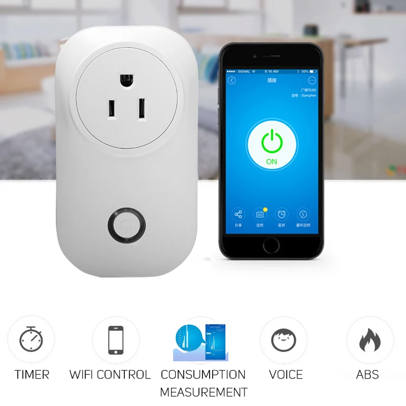 2018 новейший выключатель питания с Wi Fi Беспроводная розетка дистанционным