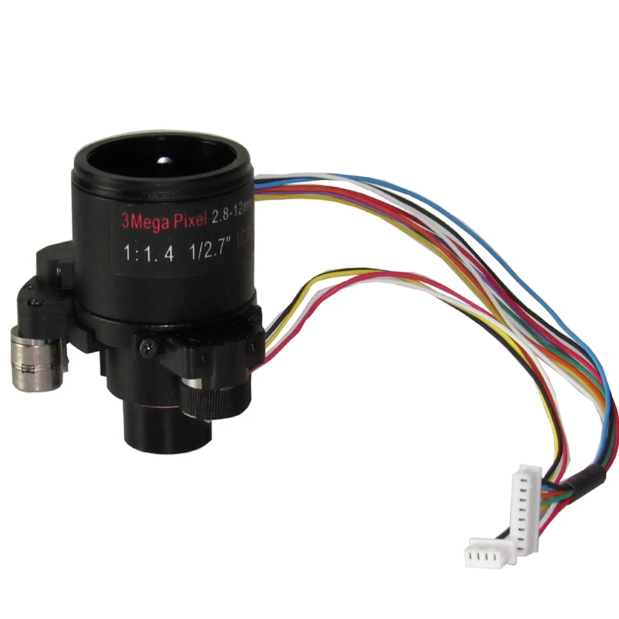 Моторизованный вариофокальный объектив для систем видеонаблюдения 3 0 Мп 2 8 12 мм