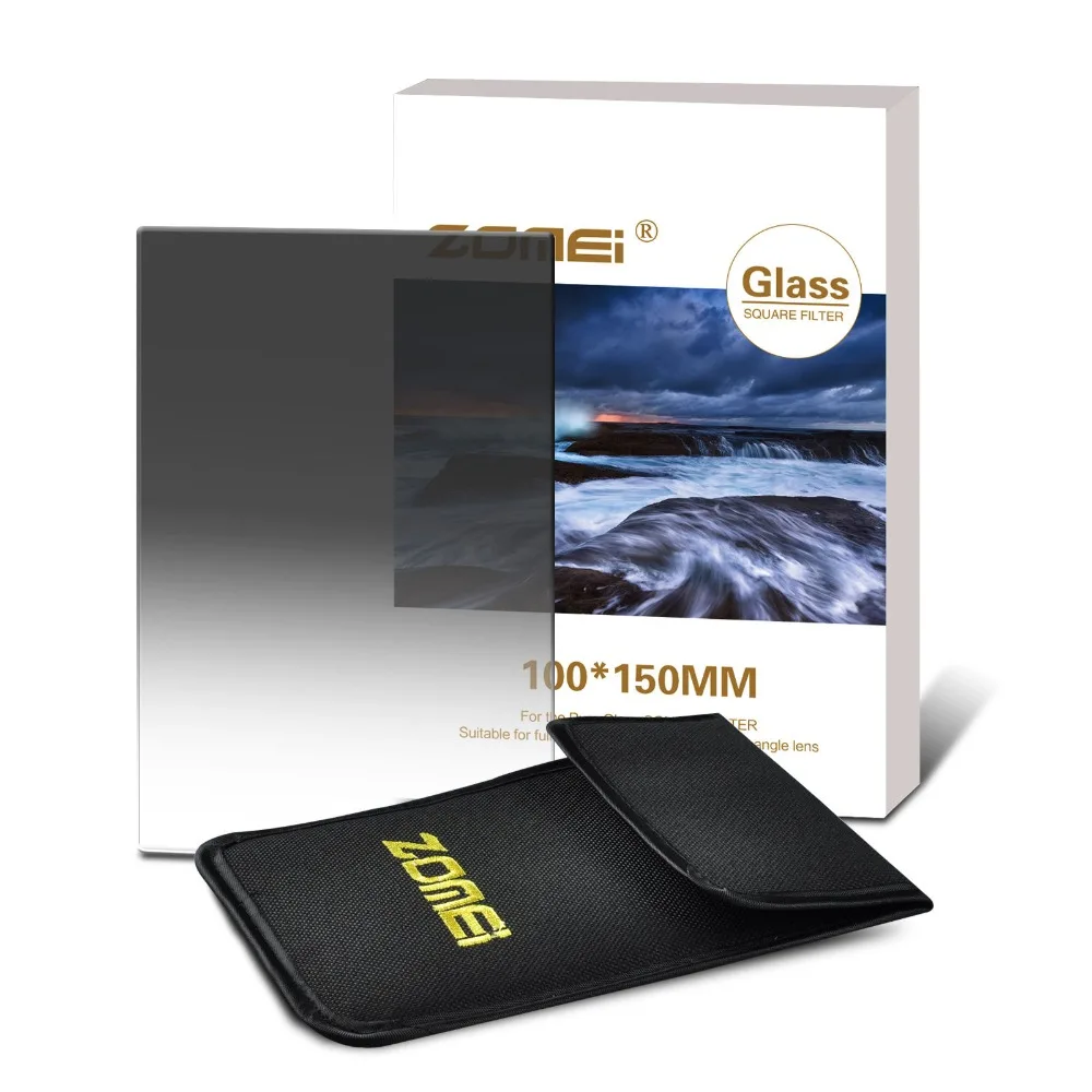 Фильтр ZOMEI 150X100mm для камеры импортный оптический стеклянный квадратный фильтр ND2 4