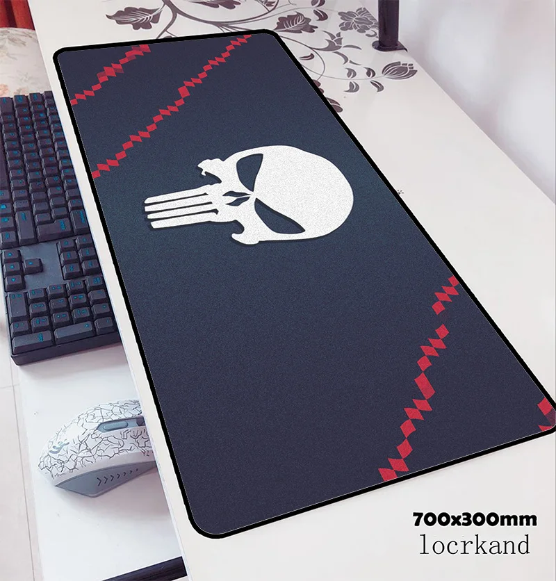 Игровой коврик для мыши с изображением черепа 700x300x3 мм|Коврики мышей| |