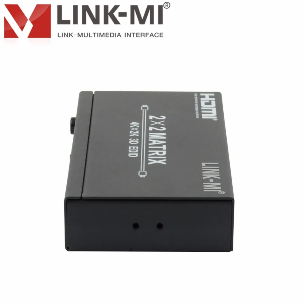 HDMI матрица 2x2 с EDID управлением до 4K2K/3D управление через селектор и пульт