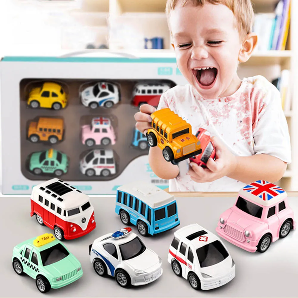 8 шт./компл. Дети сплава игрушечных автомобилей Вытяните назад Diecasts маленькие модели мини автомобиль игрушки для мальчиков Brinquedos, мальчикам, подарок на день рождения