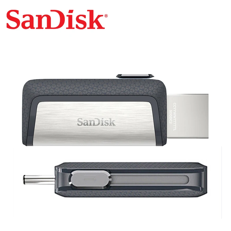 Двойной Флеш накопитель SanDisk SDDDC2 USB флэш 32 Гб 64 150 МБ/с. флешки Тип C OTG 3 1 128 ГБ 256