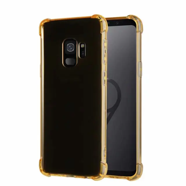 Прозрачный противоударный мягкий силиконовый чехол для Samsung Galaxy S8 S9 Plus Note 9 8 S7 edge +