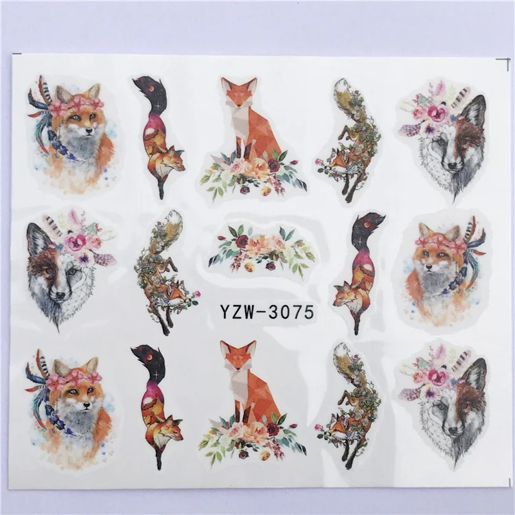 Телесный Наклейки для ногтей, Водные Наклейки, единорог, аксессуары для ногтей, слайдер, художественный дизайн, украшение, маникюр, фольга, клейкие обертывания, Pegatinas - Цвет: Телесный
