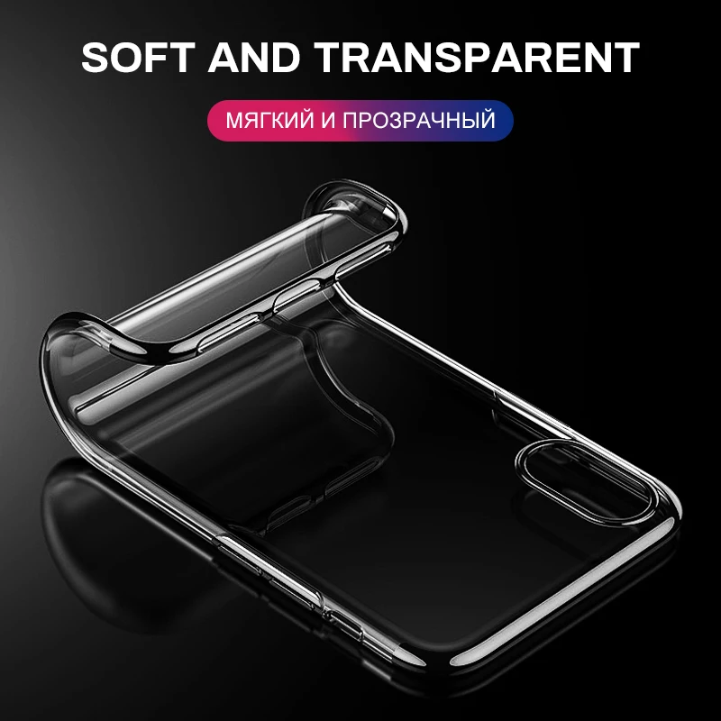 iONCT TPU Plating Phone Case For iPhone 6 7 8 X Cover Coque 6s Plus Luxury Transparent Cases Silicone Capa |