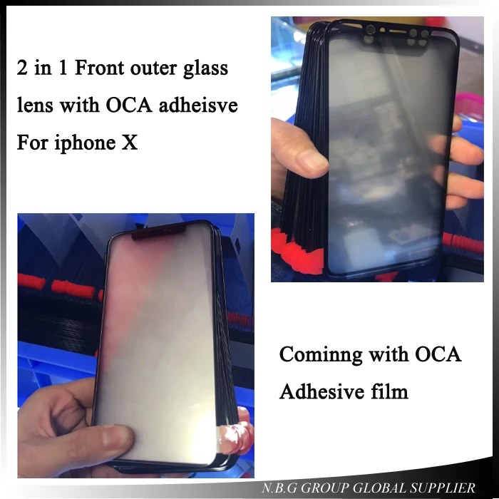 Высококачественный внешний стеклянный объектив для переднего экрана с OCA в сборе