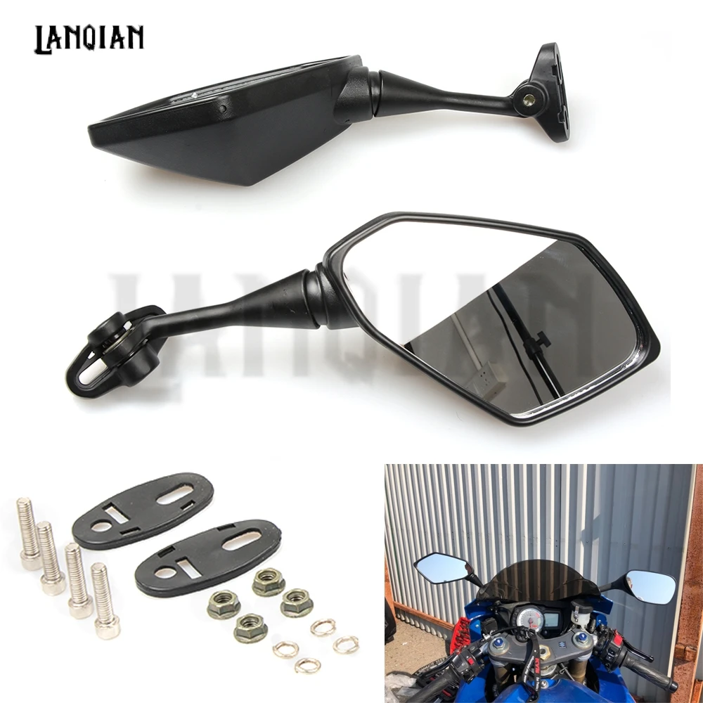 Мотоцикл зеркало черный Moto боковые зеркала заднего вида для Yamaha YZF600 YZF R1 R6 R3 R125 R25 R15 2003 2004 2005 2006 2007 2008 2009