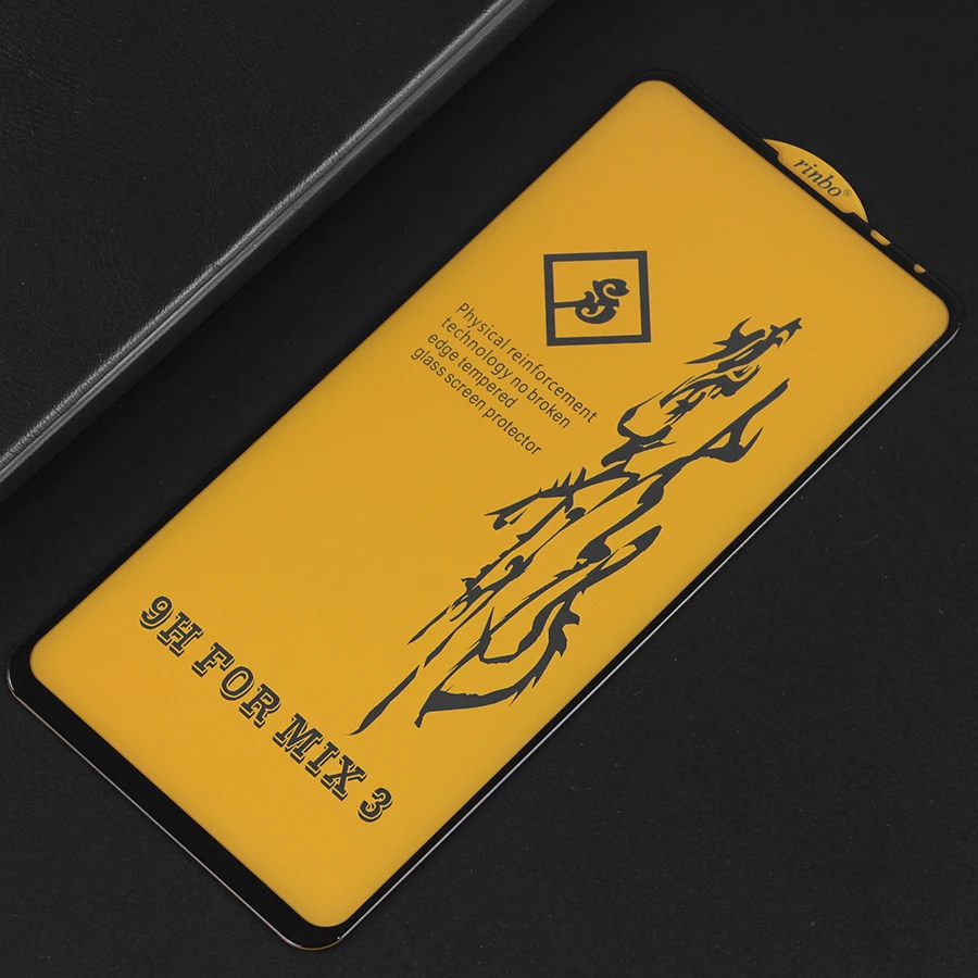 WOLFPSYCH New 6D Full Glue Tempered Glass For Xiaomi Mix 3 Cover Screen Protector Protective Film | Мобильные телефоны и