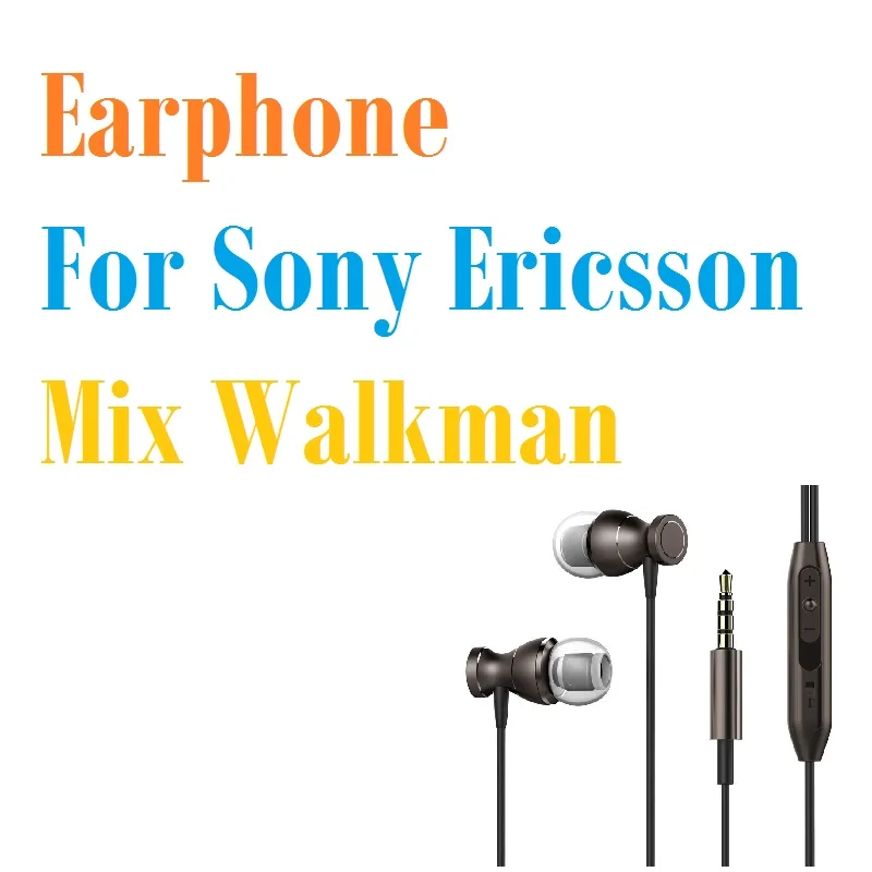 

Fashion Best Bass Stereo Earphone For Sony Ericsson Mix Walkman Earbuds Headsets With Mic Remote Volume Control Earphones