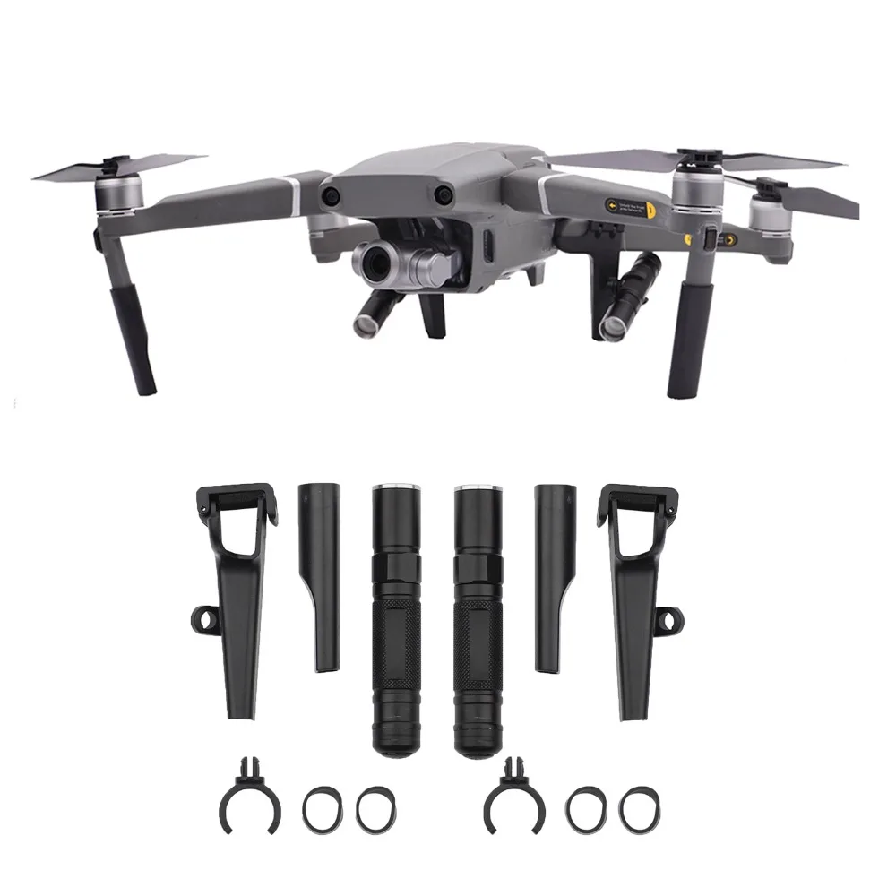 Ночь воздушный световой сигнал лампа + посадка Шестерни Проставка для MAVIC 2 Pro/зум