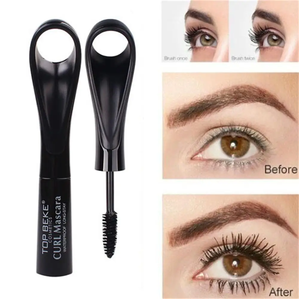 1 PC TOP BEKE Black Ring Buckle Waterproof Long-Lasting Mascara For Eyelash Extension Cosmetics Tool |