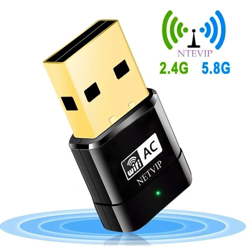 USB Wifi адаптер 600 Мбит/с 802.11AC 5 ГГц Антенна Ethernet PC WiFi LAN Dongle Приемник|Сетевые карты| |