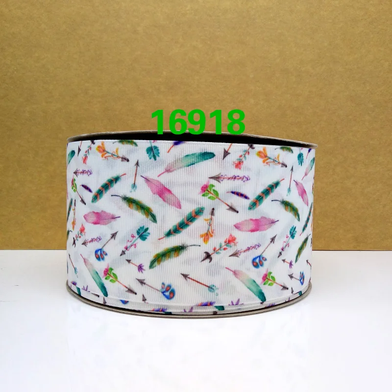 Бесплатная доставка 50 ярдов мультяшная печатная корсажная лента 16920|printed grosgrain