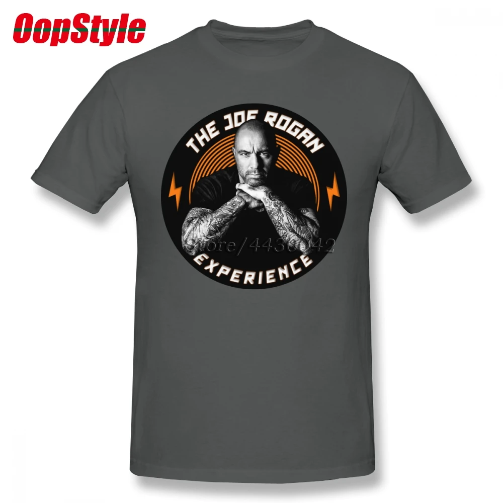 Мужская футболка с короткими рукавами Joe Rogan из чистого хлопка вырезом лодочкой и
