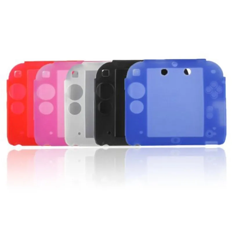 Устойчивый к царапинам защитный чехол для nintendo 2DS Мягкий Силиконовый каучуковый гель чехол для кожи Защита кожи покрытие чехол для игр аксессуары