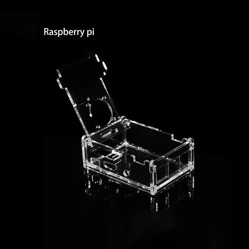 Для Raspberry Pi 3 Model B Plus акриловый чехол Коробка для 3B охлаждающий вентилятор