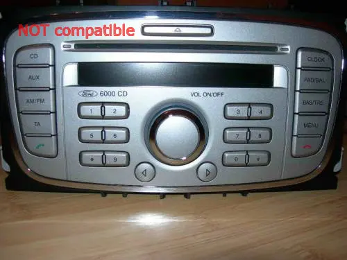 Цифровой CD USB sd-карта AUX Bluetooth changer эмулятор адаптер для нового Ford quadlock Fakra 12 pin 6000CD 6006CDC 5000C