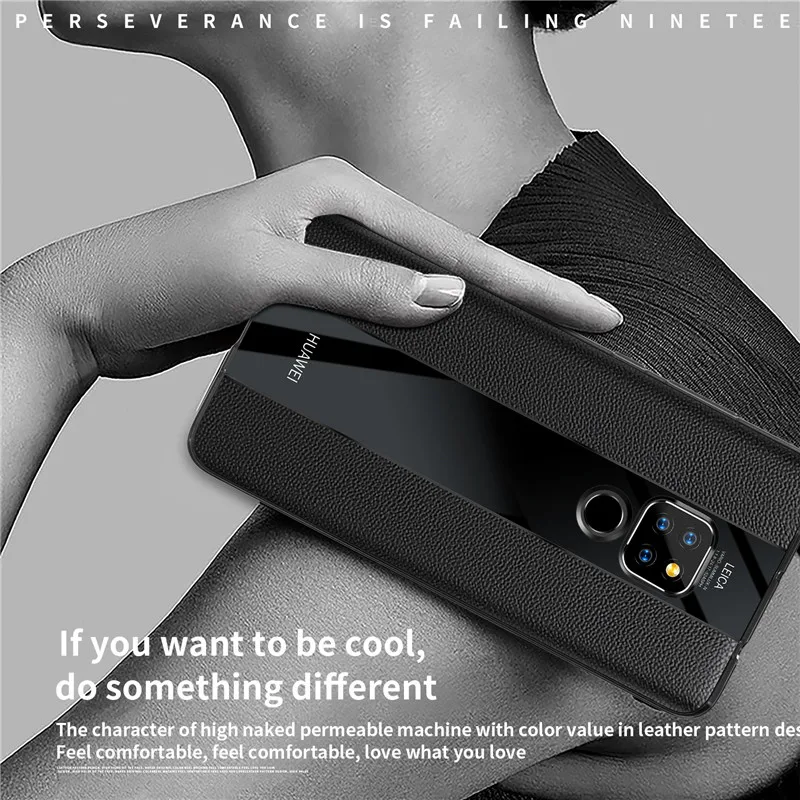 Чехол для Porsche Design Huawei Mate 20 Pro мягкий кожаный чехол с узором из кожи | Мобильные