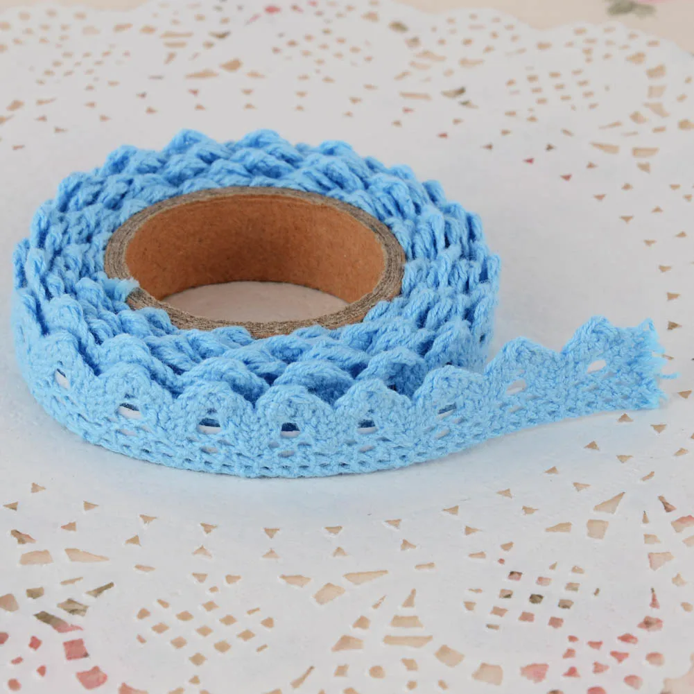 Модная клейкая ткань хлопок кружевная лента для DIY украшения Канцелярские Клейкие Ленты подарки