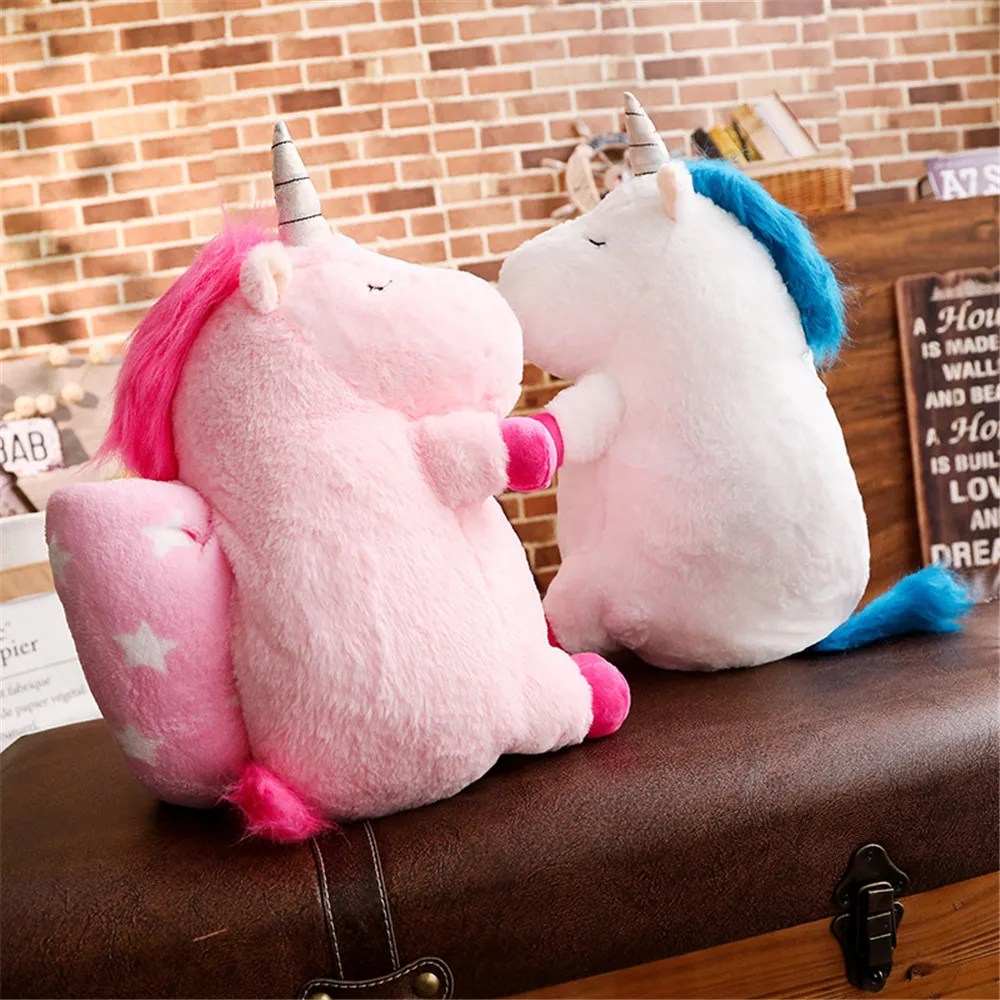 50 см Kawaii плюшевая игрушка единорог кукла с одеялом мягкая игрушка лошади мягкие Unicornio мягкие игрушки для детей подарок для девочек