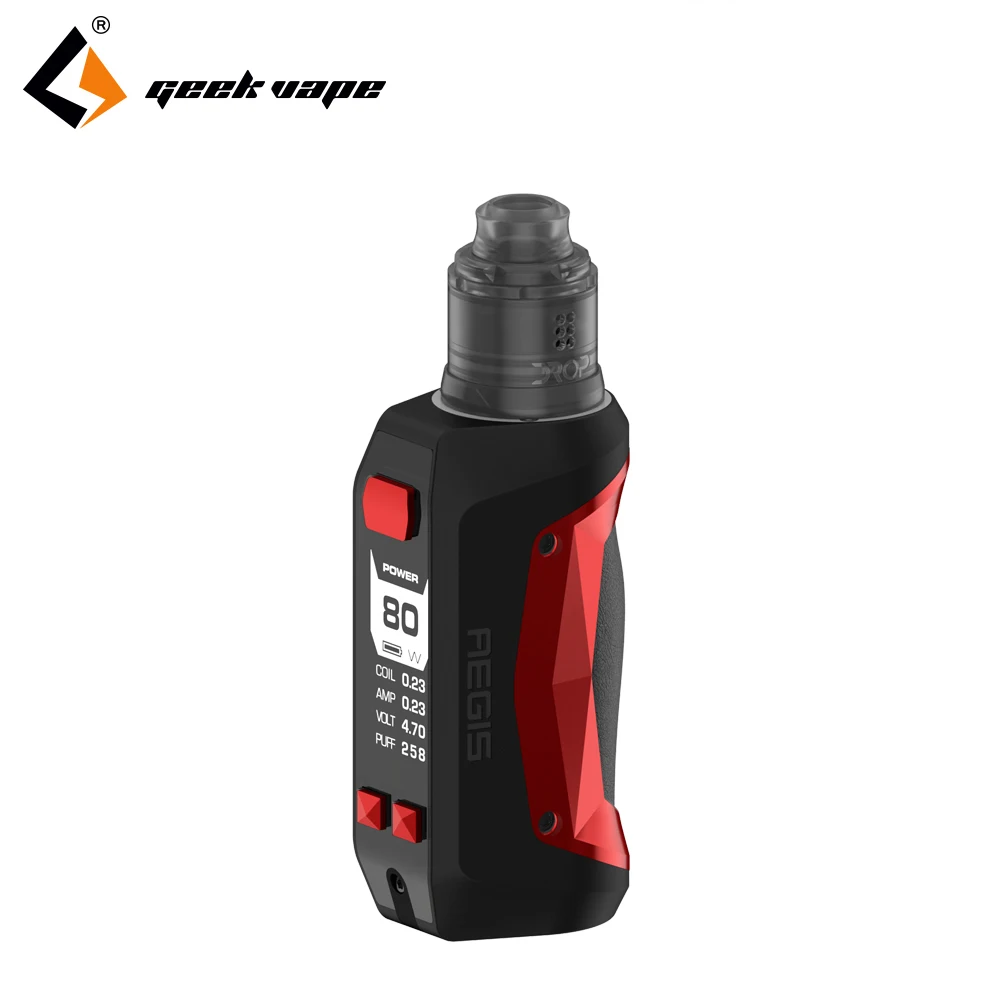 2018 новейший Geekvape Aegis мини Комплект 80 Вт мод с drop solo RDA 2200 мАч встроенный