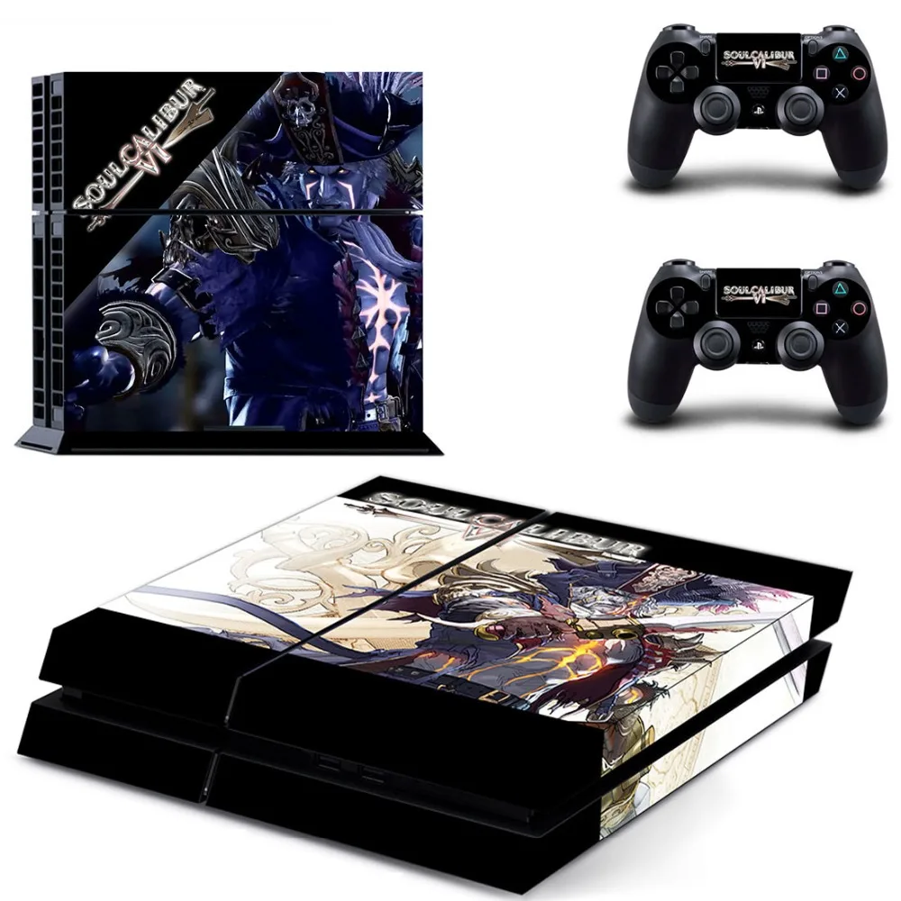 Виниловая наклейка Soulcalibur VI Soul Calibur PS4 для консоли Sony Playstation 4 и 2 контроллера