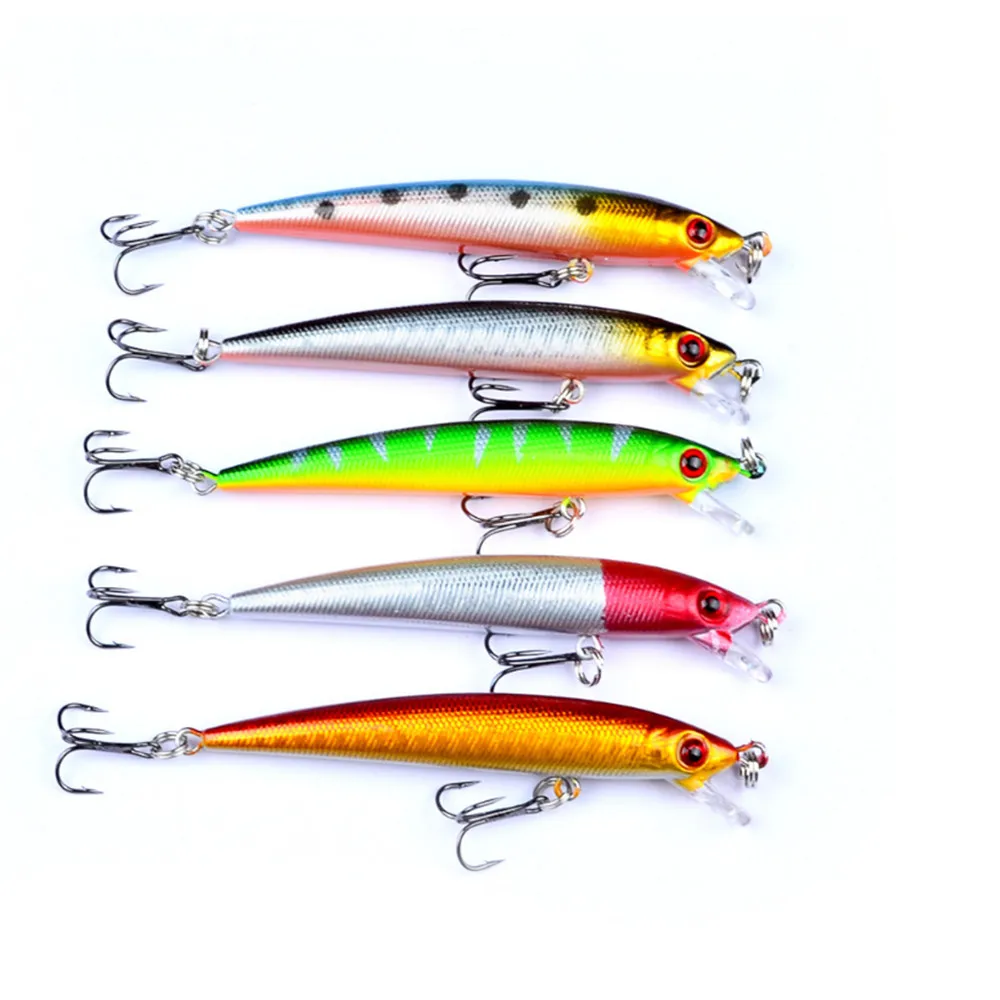 1 шт 9 см 6 2 г Minnow приманки для ловли рыбы пластиковые воблеры и крутящиеся 3D глаза