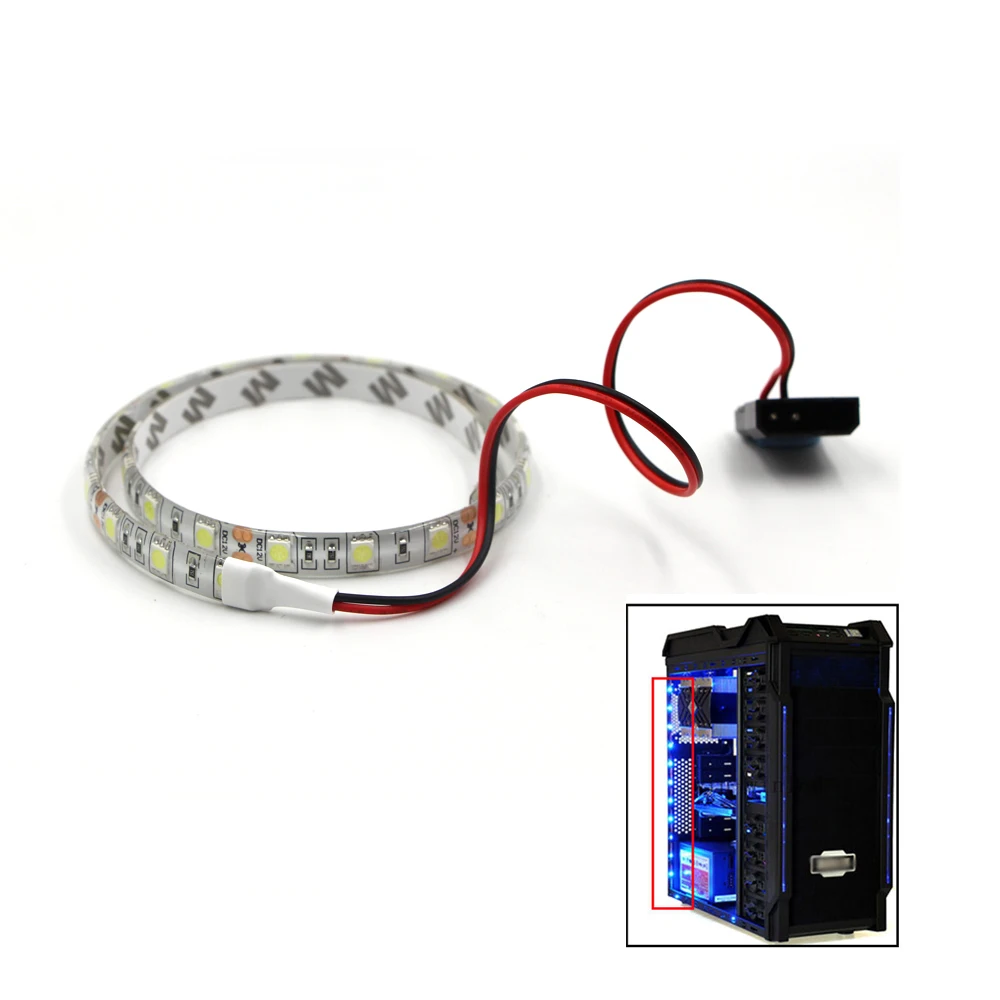 Магический RGB светодиодные ленты гибкий свет питания SATA интерфейс для компьютерный корпус для ПК 60 светодиодный/м Пульт дистанционного управления лента лампа полосы света